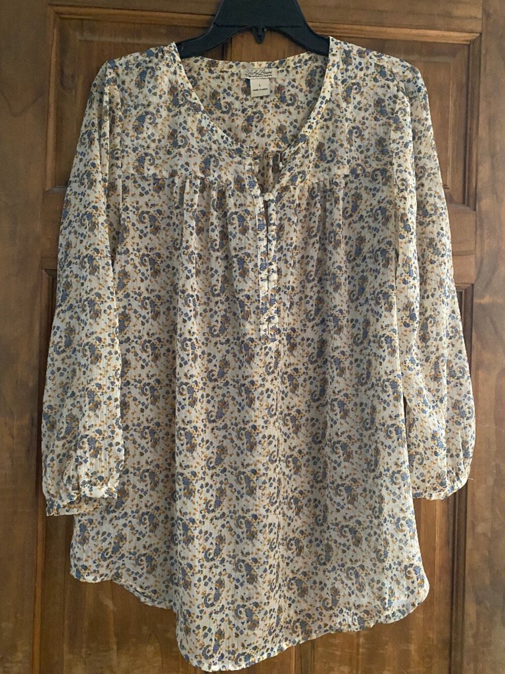 Lucky Brand paisley blouse